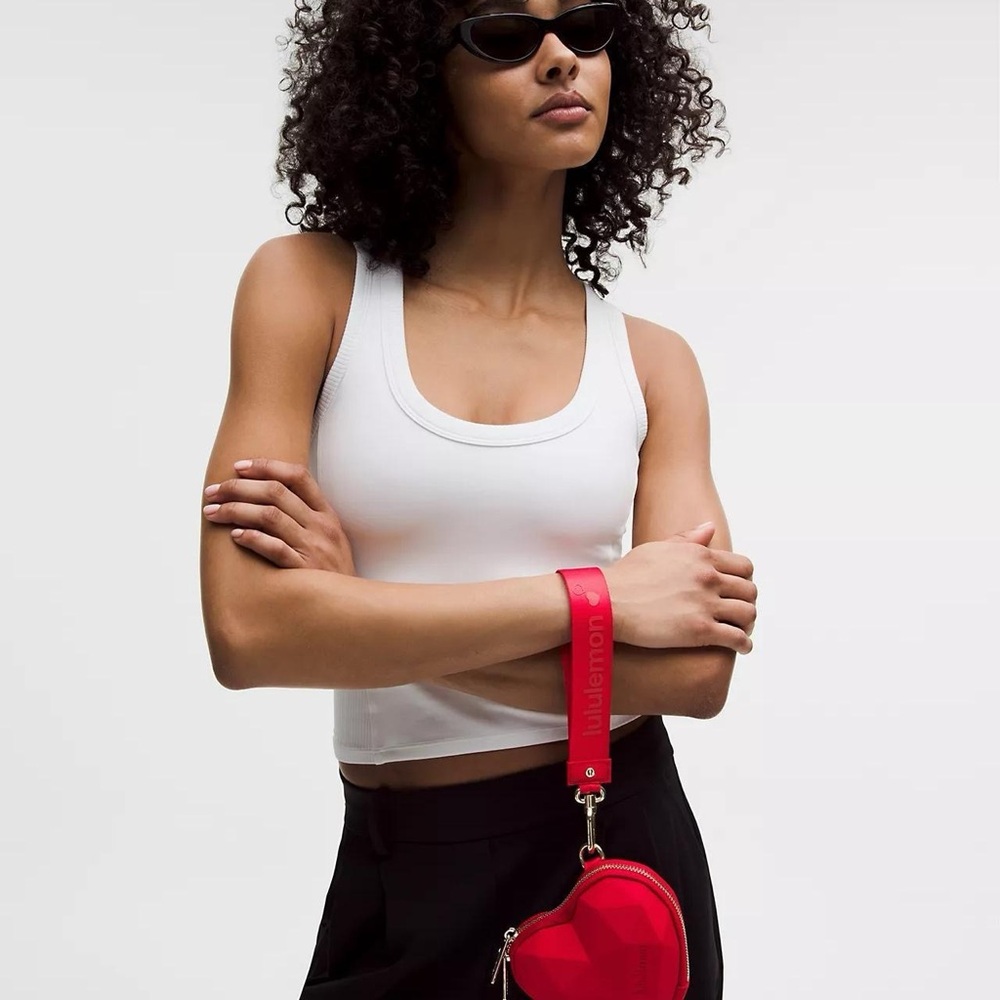 Lululemon Heart Wristlet- Oxford Red